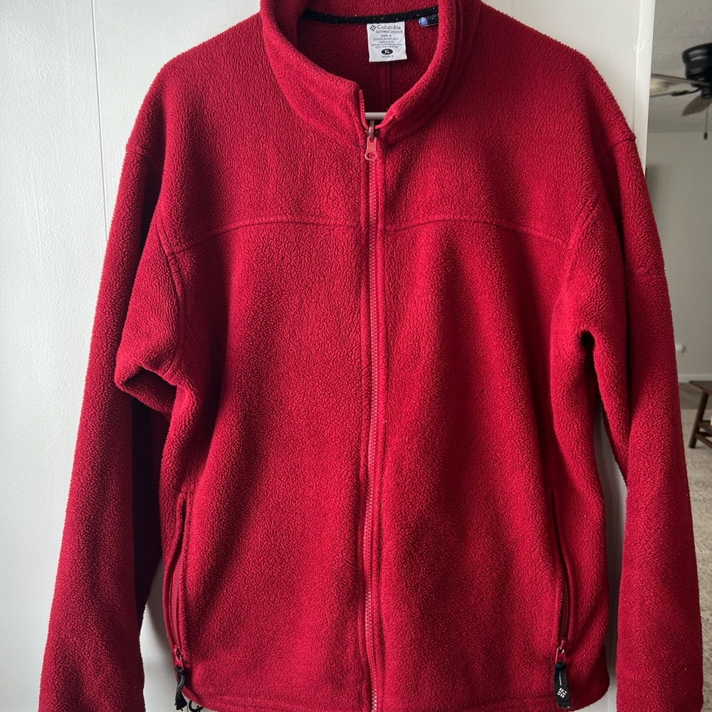 Columbia Red Fleece Jacket